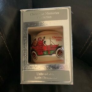 Christmas Memories Collection 1984 Unbreakable Satin Ornament